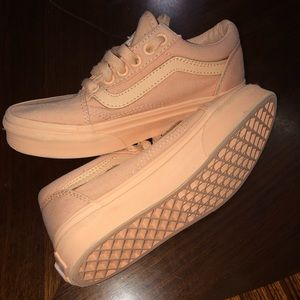 Vans peach shoes